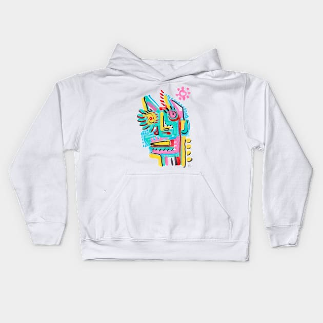 face Kids Hoodie by Angel Rivas